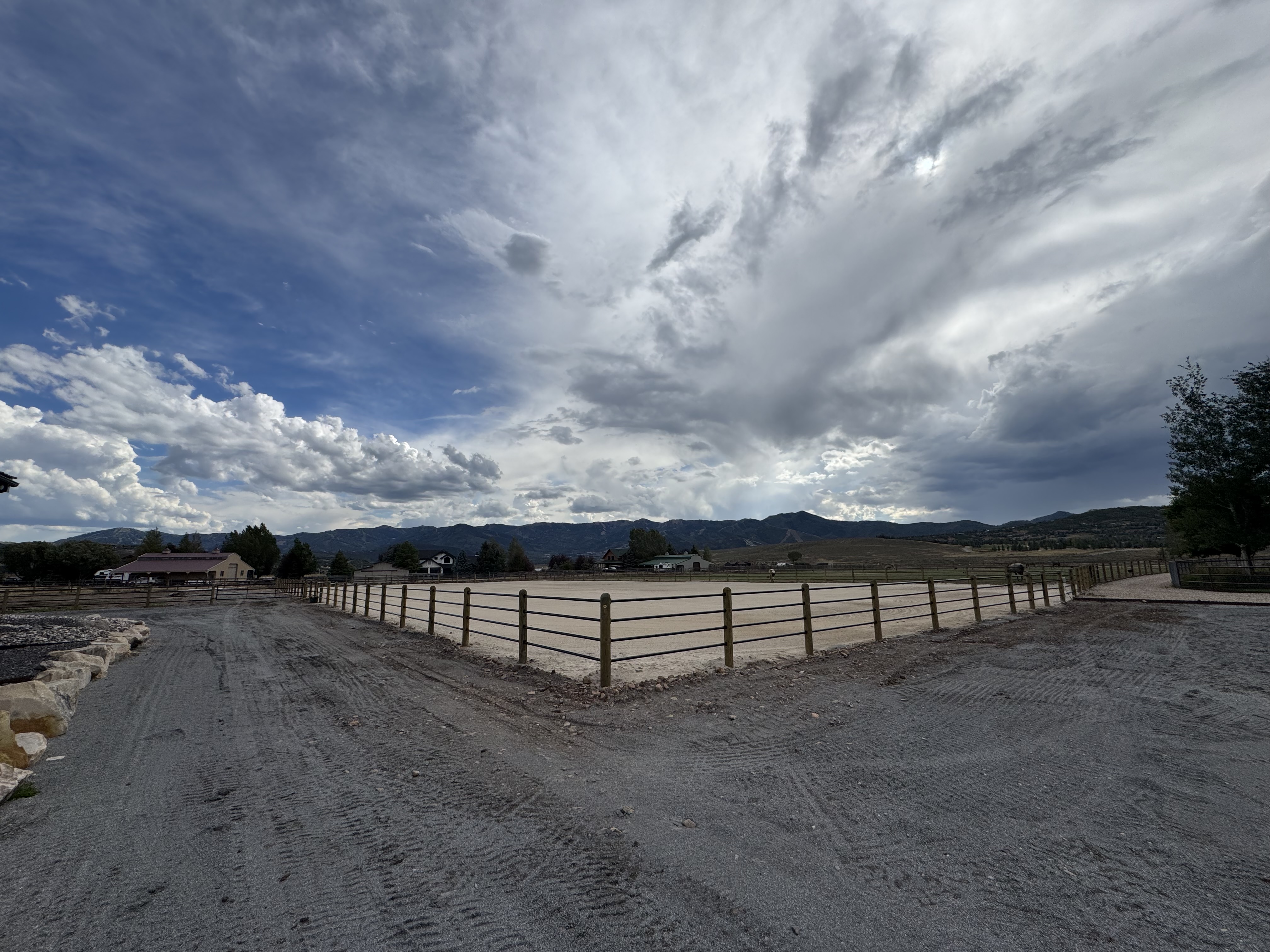 Priefert Ponderosa Four-Rail Fence with Wood Posts installed by Spacemakers Fence in Park City, Utah
