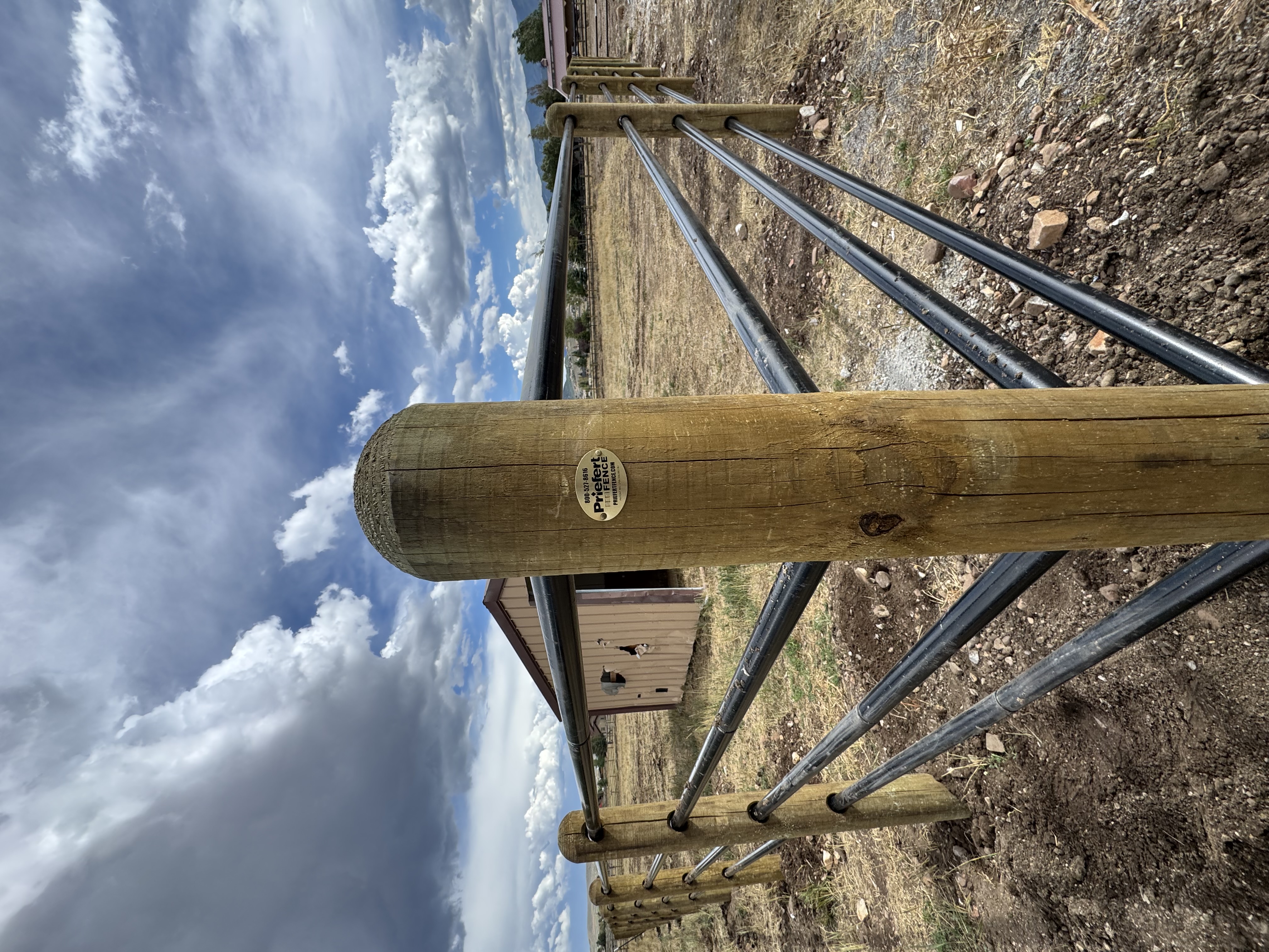 Priefert Ponderosa Four-Rail Fence with Wood Posts installed by Spacemakers Fence in Park City, Utah