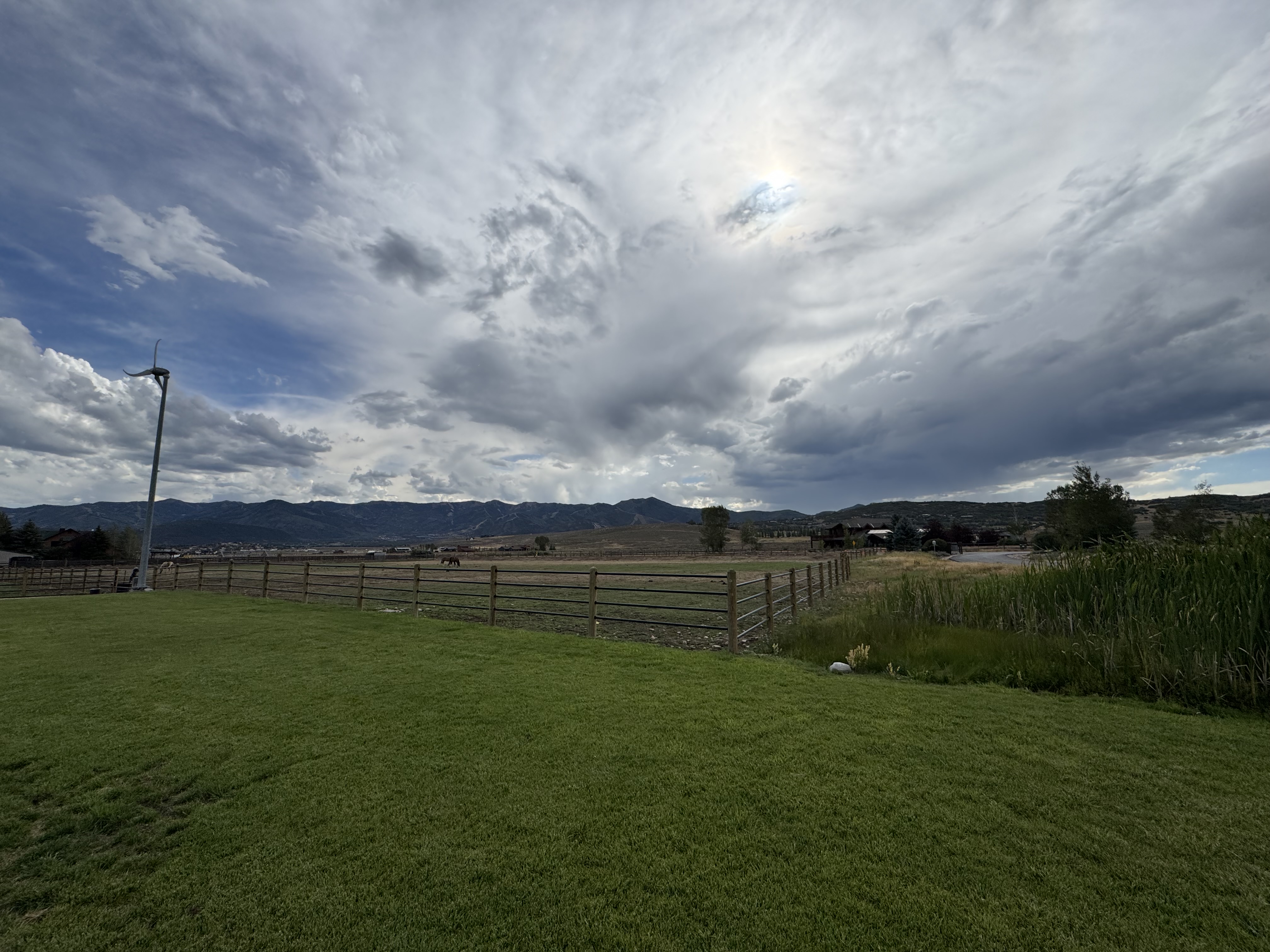 Priefert Ponderosa Four-Rail Fence with Wood Posts installed by Spacemakers Fence in Park City, Utah