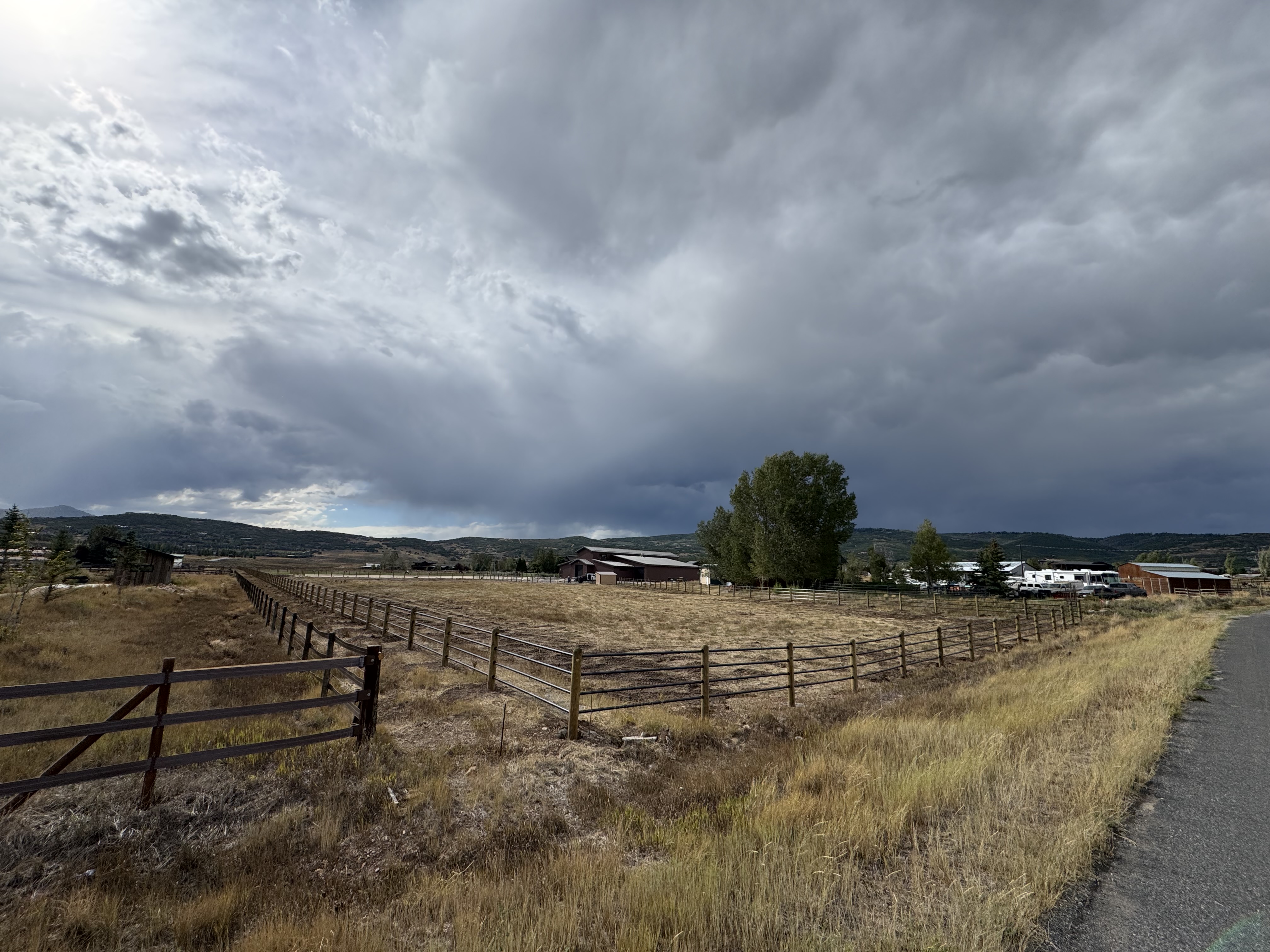 Priefert Ponderosa Four-Rail Fence with Wood Posts installed by Spacemakers Fence in Park City, Utah