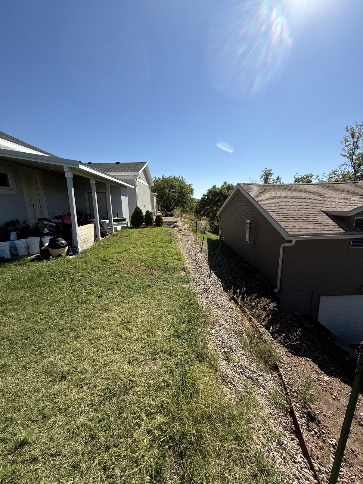 Existing fence before Spacemakers Fence replaced it in Washington Terrace, Utah