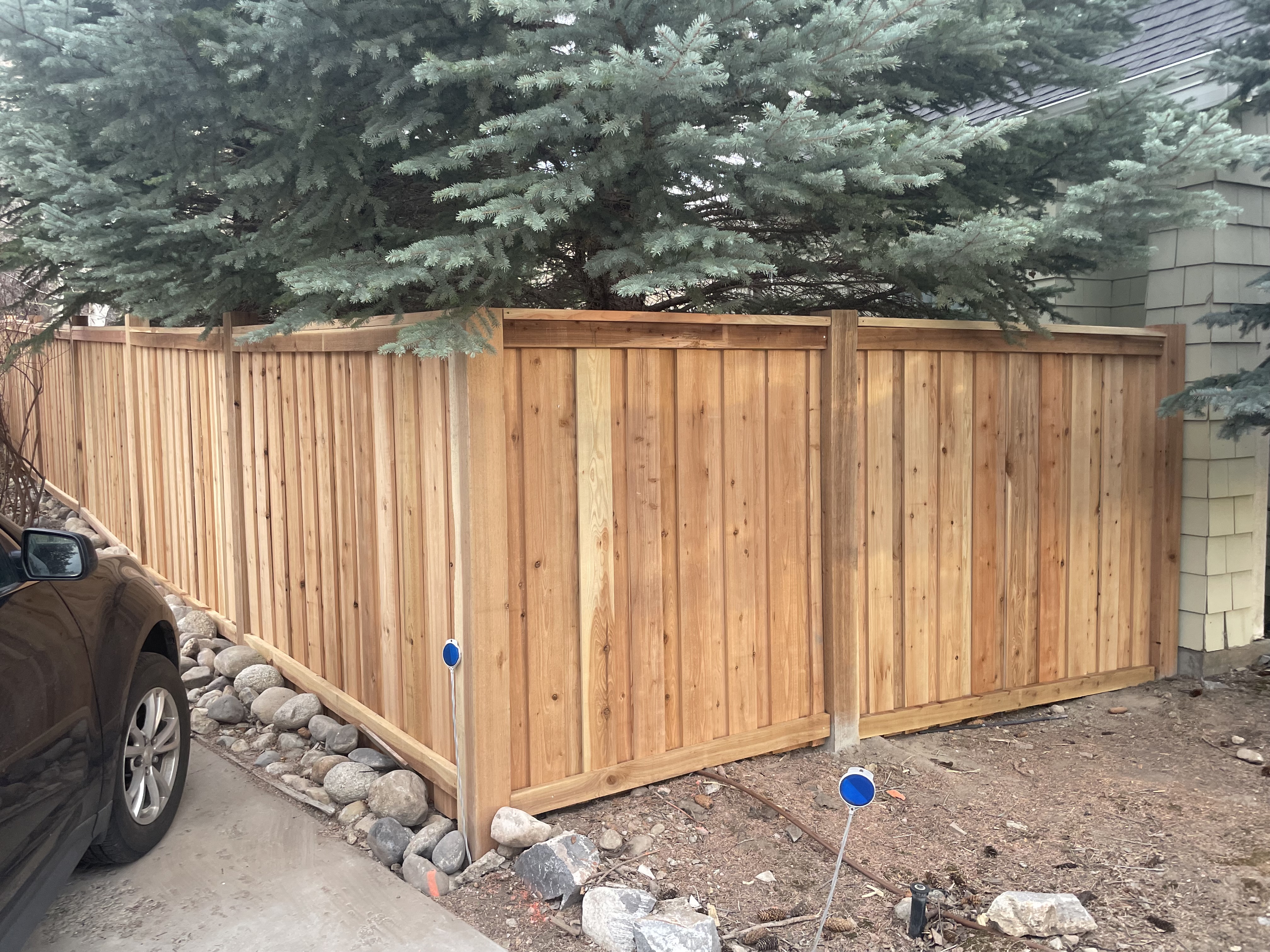Cedar Board on Board Privacy Fence installed by Spacemakers Fence in Kaysville, Utah