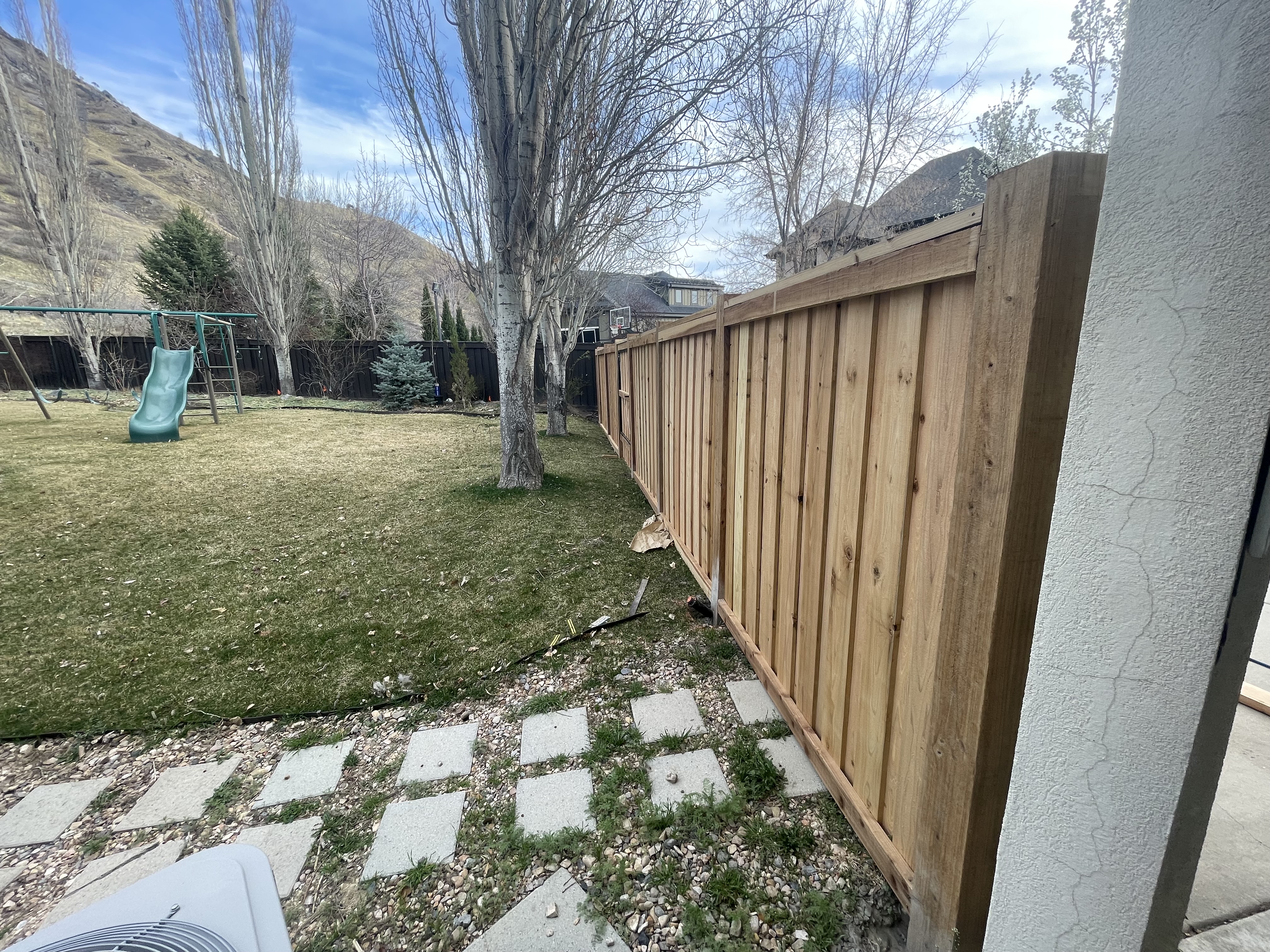 Cedar Board on Board Privacy Fence installed by Spacemakers Fence in Kaysville, Utah