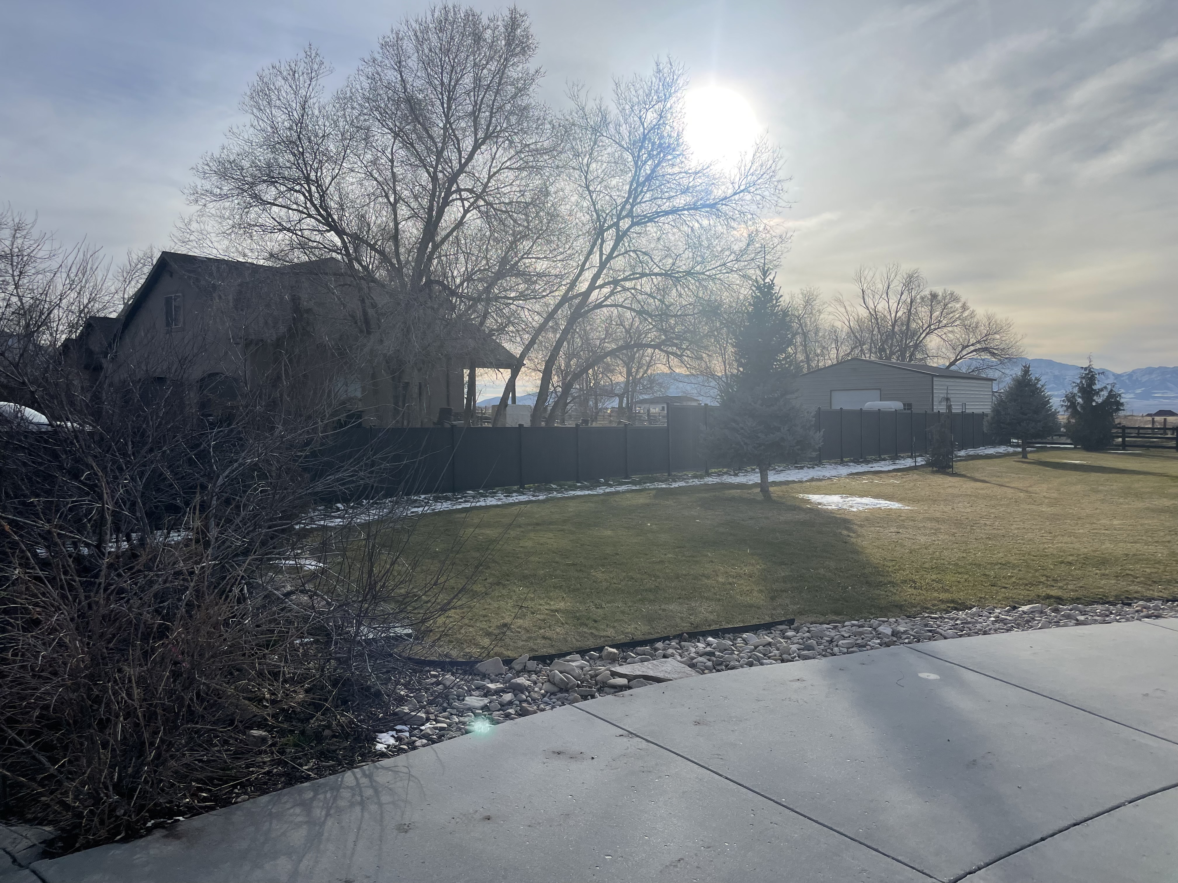 Existing fence before Spacemakers Fence replaced it in Farmington, Utah