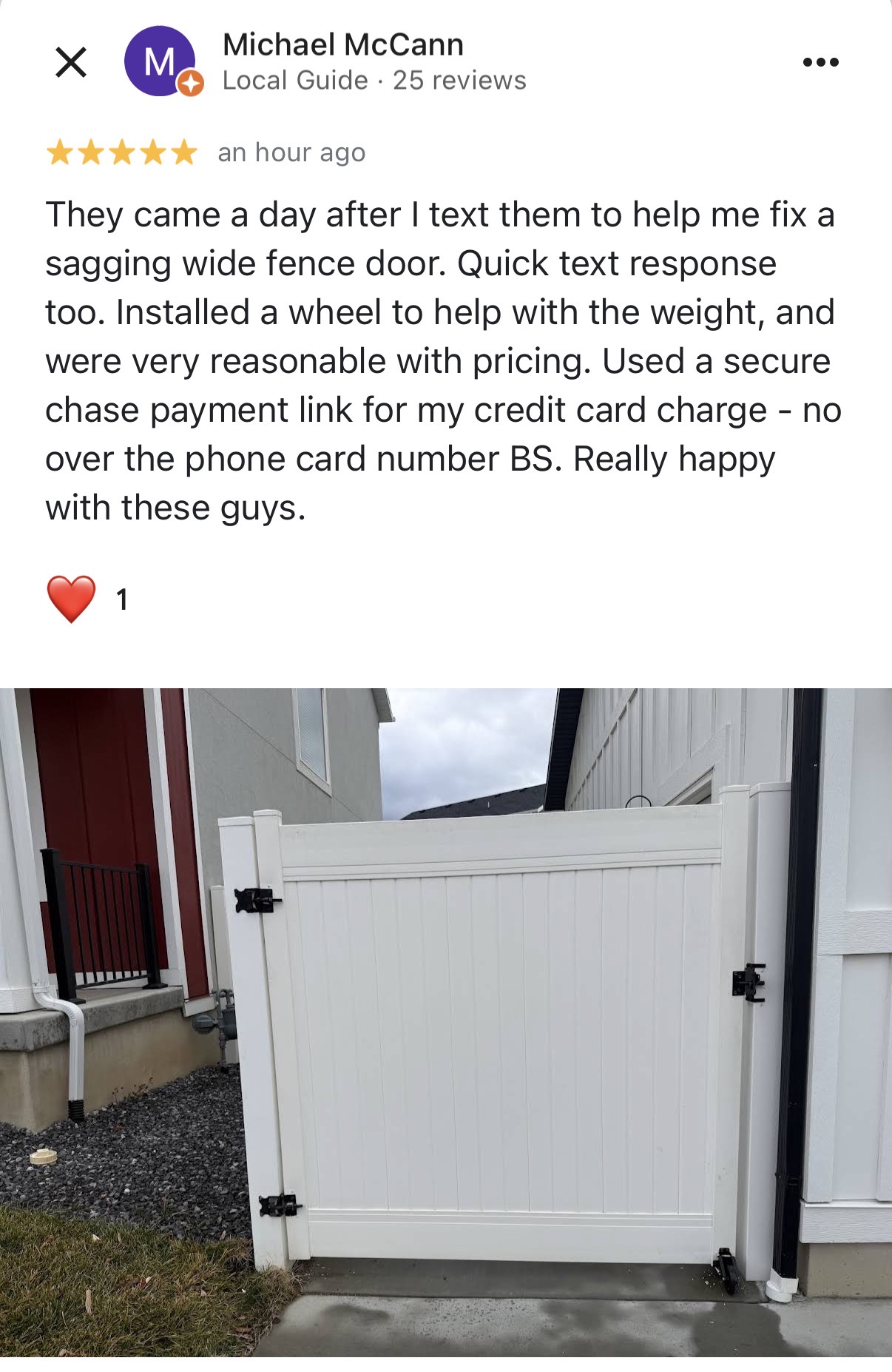 White Vinyl Privacy Fence installed by Spacemakers Fence in Layton, Utah