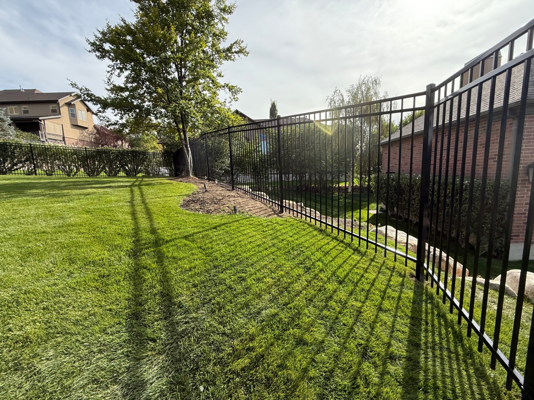 Ornamental iron fence installed by Spacemakers Fence in Utah